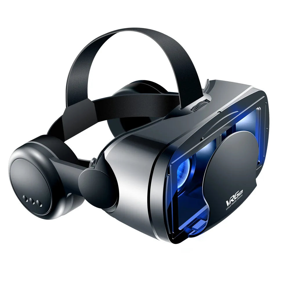 Gafas 3D VR VR Realidad Virtual Auricular Soporte 360 ° Panorama Pantalla  grande an-ti Bluelight Ajustable Distancia Pupil Preven-t Gafas de fatiga